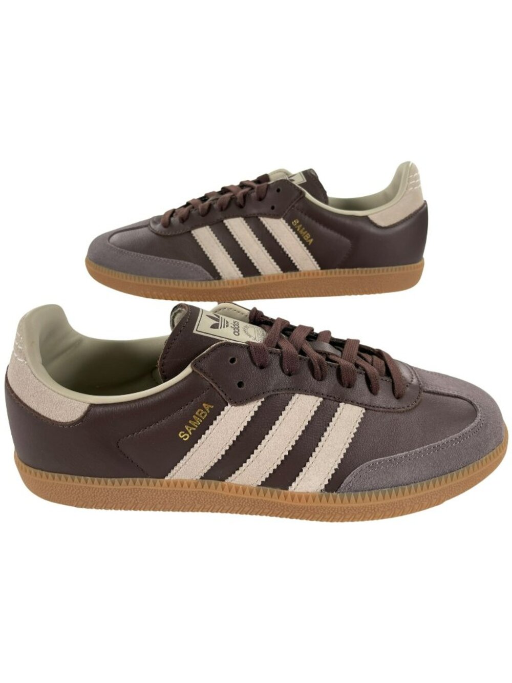 Adidas Samba OG Brown/Putty Leather Athletic Casual Sneakers Men's Size 10 NEW